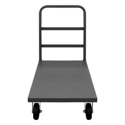 Image showing  1,400 lb. Capacity 12 Gauge Steel Platform Truck, 24 in. x 36 in., 6 in. Rubber Wheels