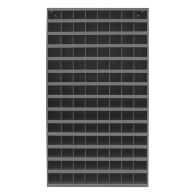 Image showing  112-Opening Steel Storage Bin, 12 in. x 33-3/4 in. x 64-1/2 in., Gray