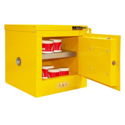 Image showing  2 gal. Capacity Flammable Storage, Self Close