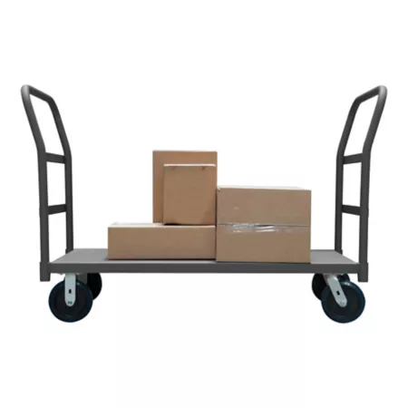 Durham MFG 12 Gauge Steel Platform Cart 24 in x 36 in 2 Sides 8 in Polyurethane Platform Trucks