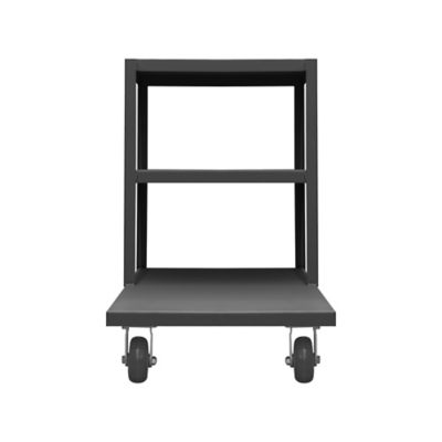 Image showing 3 th Durham MFG 12 Gauge Steel Multi-Level Platform Truck, 24 in. x 48 in., 3 Shelves