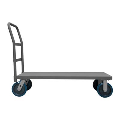 Durham MFG 12 Gauge Steel Platform Truck, 30 in. x 48 in., Lip Down, 8 in. Polyurethane