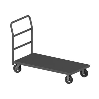 Durham MFG 2,000 lb. Capacity 12 Gauge Steel Platform Truck, 30 in. x 60 in., 5 in. Rubber Wheels