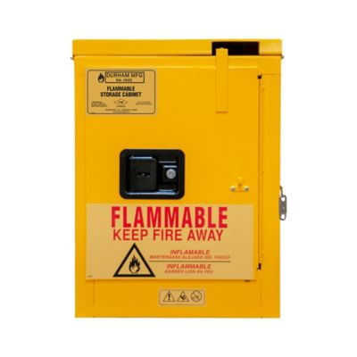Durham MFG 4 gal. Capacity Flammable Storage, Self Close