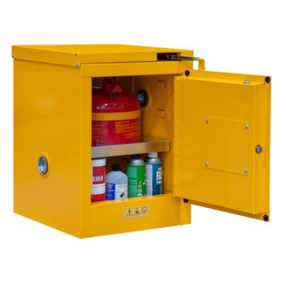 Image showing  4 gal. Capacity Flammable Storage, Self Close