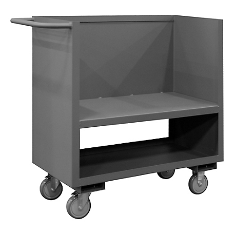 Durham MFG 1,200 lb. Capacity 3 Sided Solid Truck, 18 in. x 36 in.