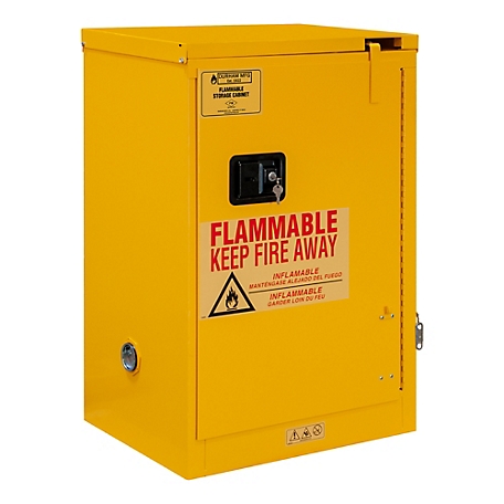 Durham MFG 12 gal. Capacity Flammable Storage, Self Close