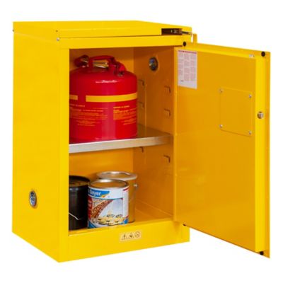 Image showing  12 gal. Capacity Flammable Storage, Self Close