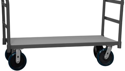 Image showing  12 Gauge Steel Platform Truck, 24 in. x 48 in., 2 Sided, 8 in. Polyurethane