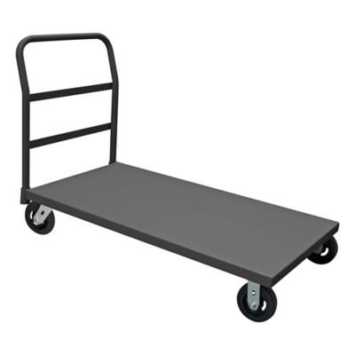 Durham MFG 2,000 lb. Capacity 12 Gauge Steel Platform Truck, 30 in. x 60 in., 6 in. Rubber Wheels