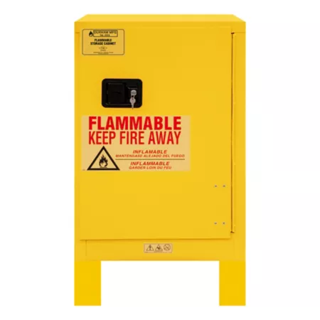 Durham MFG 12 gal Flammable safety cabinet with 1 door and manual feet Freestanding Garage Cabinets