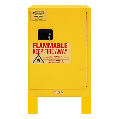 Durham MFG 12 gal. Flammable Safety Cabinet with 1 Manual Door and Legs