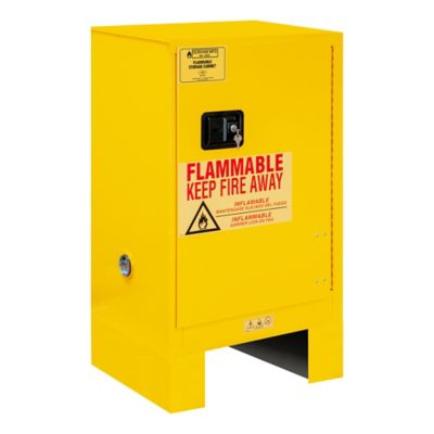 Image showing  12 gal. Flammable Safety Cabinet with 1 Manual Door and Legs