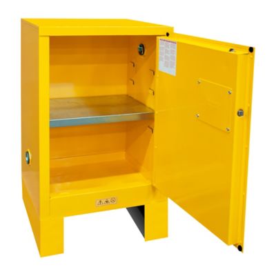 Image showing  12 gal. Flammable Safety Cabinet with 1 Manual Door and Legs