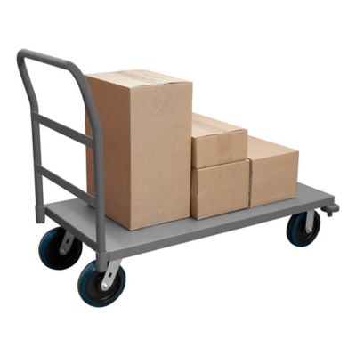 Durham MFG 12 Gauge Steel Platform Truck with Bumpers, 30 in. x 48 in., 8 in. Polyurethane