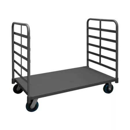 Durham MFG 12 Gauge Steel Platform Cart 30 in x 48 in 2 Sides 6 in Polyurethane Platform Trucks