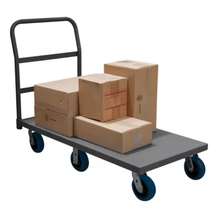 Durham MFG 12 Gauge Steel Platform Cart 24" x 48" 6" Polyurethane Platform Trucks