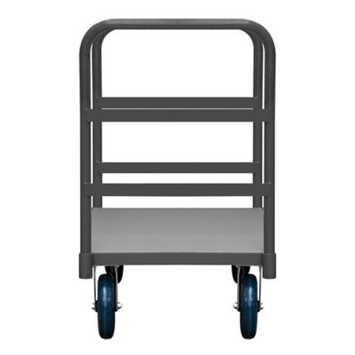 Image showing  3,600 lb. Capacity 12-Gauge Steel 2-Sided Platform Truck with 8 in. Polyurethane Wheels, 30 in. x 48 in.