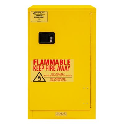 Image showing  23 in. x 18 in. x 44 in. 16 gal. Capacity Flammable Storage, Manual