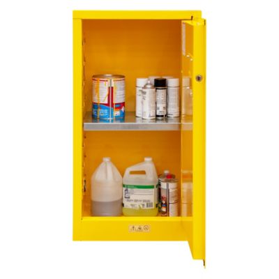 Image showing  23 in. x 18 in. x 44 in. 16 gal. Capacity Flammable Storage, Manual