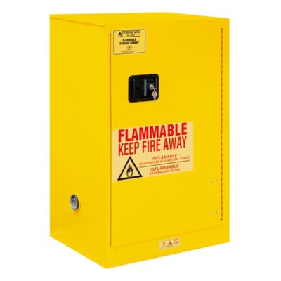 Image showing  23 in. x 18 in. x 44 in. 16 gal. Capacity Flammable Storage, Manual