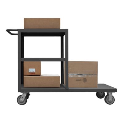 Image showing  3-Shelf 1,200 lb. Capacity 12-Gauge Steel Platform Truck, 30 in. x 60 in.