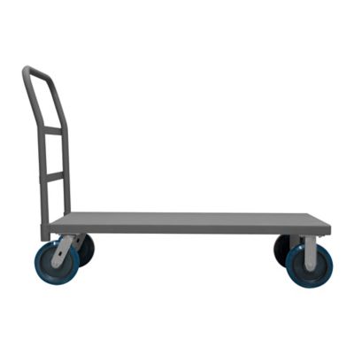 Durham MFG 12 Gauge Steel Platform Truck, 30 in. x 60 in., Lip Down, 8 in. Polyurethane