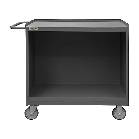 Durham MFG Mobile Bench Cabinet, Steel Top, No Door