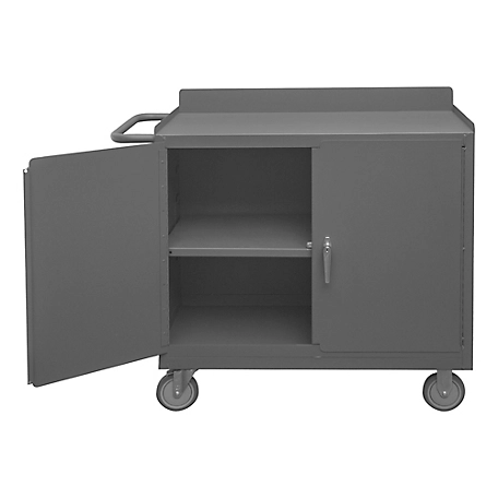 Durham MFG Mobile Bench Cabinet, 36 in., 1 Shelf