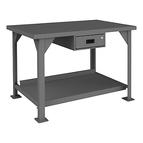 Durham MFG Heavy-Duty Workbench with Drawer, 30 in. x 48 in. x 34 in.