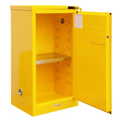 Image showing  16 gal. Capacity Flammable Storage, Self Close