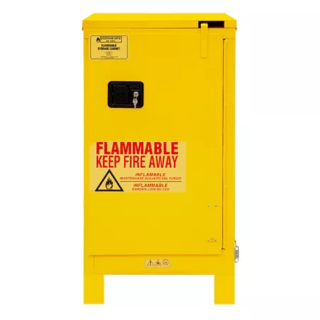 Durham MFG 16 gal Flammable safety cabinet with 1 self-closing door 1 shelf and feet Freestanding Garage Cabinets