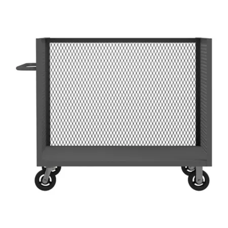 Durham MFG 3-Sided Mesh Truck 24-in x 48-in 1 Shelf Platform Trucks