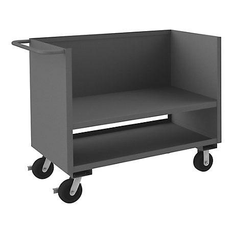 Durham MFG 2,000 lb. Capacity 3-Sided Solid Stock Truck, 48 in. x 24 in.