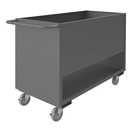 Durham MFG 1,200 lb. Capacity 4-Sided Solid Low Deck Stock Truck, 48 in. x 24 in.