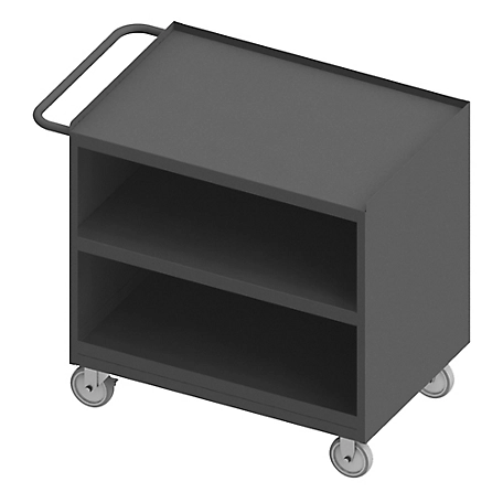 Durham MFG Mobile Bench Cabinet, Steel Top, 1 Shelf, No Door