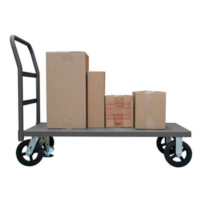 Durham MFG 2,400 lb. Capacity 12 Gauge Steel Platform Truck with Floor Lock, 36 in. x 72 in.