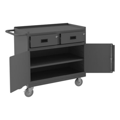 Durham MFG Mobile Bench Cabinet, 36 in., Adjustable Shelf