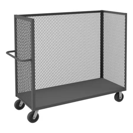 Durham MFG 3-Sided Mesh Truck 2 400 lb Capacity 24 in x 60 in x 56 in. Platform Trucks