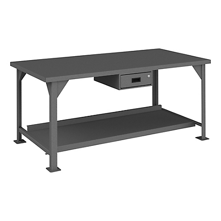 Durham MFG Heavy-Duty Workbench with Drawer, 36 in. x 72 in. x 34 in.