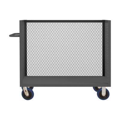 Durham MFG 3 Sided Mesh Truck, 30 in. x 60 in. x 45 in., 1 Shelf