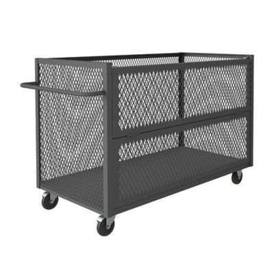 Durham MFG 3 Sided Mesh Truck, 30 in. x 60 in., 1 Shelf