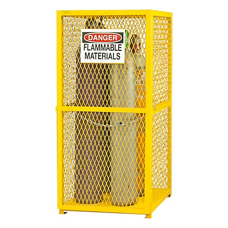 Durham MFG Vertical Gas Cylinder Storage Cabinet, Capacity of 9, Manual Close