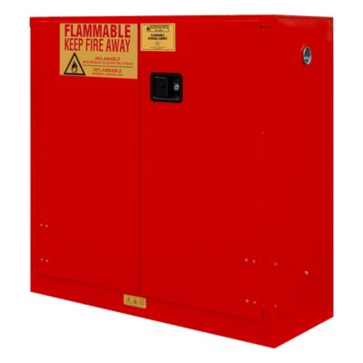 Image showing  30 gal. Flammable Safety Cabinet with Manual Door, Yellow