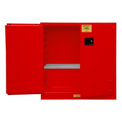 Image showing  30 gal. Flammable Safety Cabinet with Manual Door, Yellow