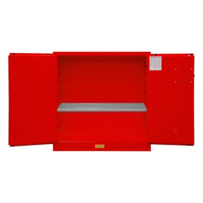 Image showing  30 gal. Flammable Safety Cabinet with Manual Door, Yellow