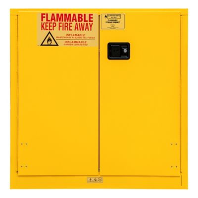 Image showing  30 gal. Flammable Safety Cabinet with 1 Manual Door and 1 Shelf, Red