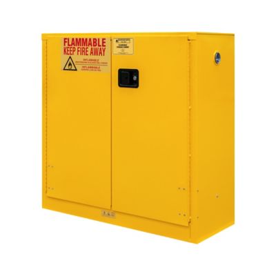 Image showing  30 gal. Flammable Safety Cabinet with 1 Manual Door and 1 Shelf, Red