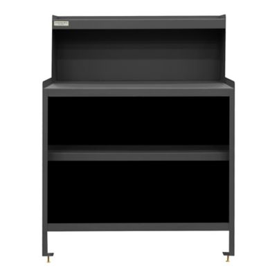 Durham MFG Stationary Workstation, 2-Shelf, No Door