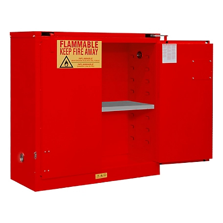 Durham MFG 30 gal. Flammable Storage Cabinet with Self-Closing Door, Red
